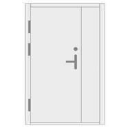 Double Leaf Steel Security Doors