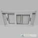 Balcony enclosure aluminium 2 tracks 2 sliding panels