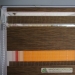 Day and night roller blinds dark brown fabric