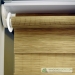 Roller blinds without side channels woven fabric