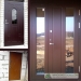 Security doors with reflective glass