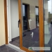 Sliding uPVC doors with aluminium threshold