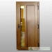 uPVC front doors golden oak with infill panel and glazing