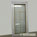 uPVC front doors wood grain effect with gold door grids