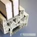 Passive house profile three perimeters of window seal