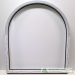 uPVC arched windows unglazed