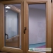 Timber windows one fixed panel one operable panel