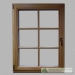 Wooden windows natural interior colour
