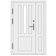 Double Leaf House Security Doors