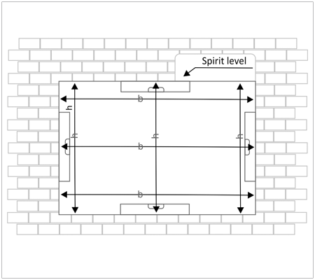 Measuring the uPVC door aperture